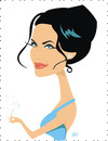 Cartoon: Angelina Jolie (small) by Nicoleta Ionescu tagged angelina jolie