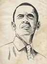 Cartoon: Barack Obama (small) by Nicoleta Ionescu tagged barack obama