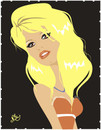 Cartoon: Brigitte Bardot (small) by Nicoleta Ionescu tagged brigitte,bardot,movie,star,france,actress,beauty,queen,model,glamour