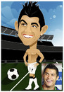 Cartoon: Cristiano Ronaldo (small) by Nicoleta Ionescu tagged cristiano,ronaldo,football,sport,portuguese,footballer,manchester,united,real,madrid