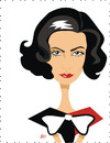 Cartoon: Greta Garbo (small) by Nicoleta Ionescu tagged greta garbo woman talent screen tv