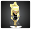 Cartoon: Lady Gaga (small) by Nicoleta Ionescu tagged lady,gaga,music,poker,face