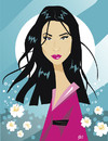 Cartoon: Lucy Liu (small) by Nicoleta Ionescu tagged lucy,liu