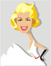 Cartoon: Marilyn Monroe (small) by Nicoleta Ionescu tagged marilyn monroe hollywood woman star performer caricature portret beauty sex simbol glamour