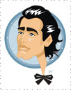 Cartoon: Mihai Eminescu (small) by Nicoleta Ionescu tagged mihai,eminescu