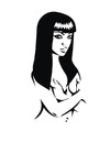 Cartoon: Naomi Campbell - stencil (small) by Nicoleta Ionescu tagged naomi,campbell