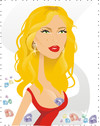 Cartoon: Scarlett Johansson (small) by Nicoleta Ionescu tagged scarlett johansson movie star actriss diamond big lips hot red blonde screen tv woman girl romance