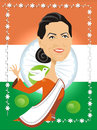 Cartoon: Sonia Gandhi (small) by Nicoleta Ionescu tagged sonia gandhi