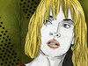 Cartoon: Uma (small) by Nicoleta Ionescu tagged portret,uma,thurman,kill,bill,tarantino,blond,bad,girl,woman