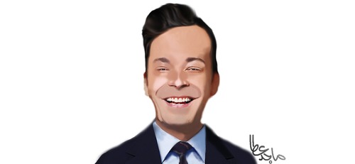 Cartoon: Jimmy Fallon (medium) by Majid Atta tagged majid,atta