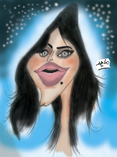 Cartoon: Lujain Omran (medium) by Majid Atta tagged majid,atta