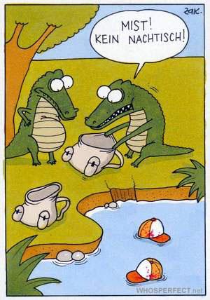 Cartoon: crocodiles (medium) by WHOSPERFECT tagged crocodiles