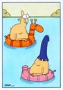 Cartoon: schwimmreifen (small) by WHOSPERFECT tagged wasser water schwimmreifen