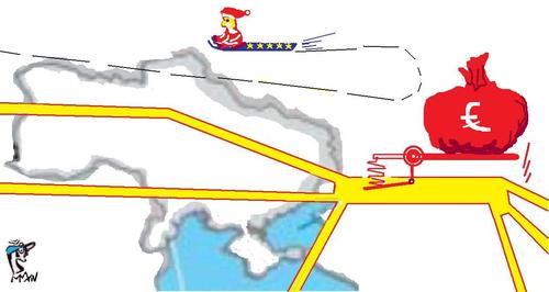 Cartoon: EURO GAS (medium) by STOPS tagged gas,christmas