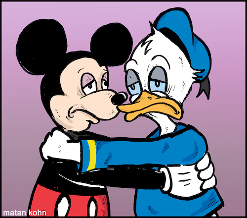 Cartoon: No hope (medium) by matan_kohn tagged illustration,toon,caricature,funny,sad,mickymouse,donaldduck,dysney,wierd,lonely,memes,love,digitaldrawing,badthings,out,gay,nature,animals,charcoaldrawing,charekters,maniadiprincesa,artistsoninstagram,kiss,scarry,the,voice,animation,loonytoons