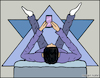 Cartoon: A pose (small) by matan_kohn tagged pose,funny,man,magendavid,jewish,legs,logo,phone,mobile,disign,design,illustration,vector,sketch,meme,grapic,art,drawing,digital,modern,digitalart,lyingdown,legsontheair,triangular,teen,resting,rest,zoola