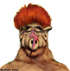 Cartoon: ALF stardust (small) by matan_kohn tagged david,bowie,ziggi,stardust,alf,tv,show,matan,kohn,funny