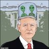 Cartoon: Joe Biden head (small) by matan_kohn tagged joebiden,joe,biden,president,usa,america,american,whitehouse,illustration,toon,caricature,art,funny,meme,politics,politition,joke,ridiculous,hilarious,elections,alien,aliens,spaceship,rocket,head,drawing,digitalart,gag,portrait