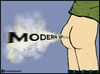 Cartoon: Modern art (small) by matan_kohn tagged modern,art,exhibition,creation,appearing,important,wind,fart