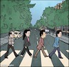 Cartoon: seinfeld The Fantastic Four (small) by matan_kohn tagged seinfeld,seinfeldmemes,seinfeldfan,fanart,funny,jerryseinfeld,julialouisdreyfus,michaelrichards,jasonalexander,tvshow,sitcom,larrydavid,comedy,series,illustration,art,toon,cartoon,caricature,thebeatles,abbeyroad,digitalart,cross,album,music,laughter,humor