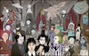 Cartoon: The amazing world of Tim burton (small) by matan_kohn tagged timburton,movie,cinema,illustration,art,digital,dumbo,corpsebride,marsattacks,batman,thejoker,beetlejuice,peeweeherman,edwardscissorhands,aliceinwonderland,wednesday,jennaortega,gothic,johnnydepp,funny,drawing,jacknicholson,moviestar