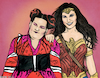 Cartoon: Wonder Woman and toy (small) by matan_kohn tagged netabarzilai,nettabarzilai,toy,eurovision,galgadot,wonderwoman,comics,women,music,movie,israel