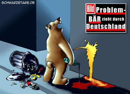 Cartoon: Bruno aka Problembär (medium) by Thomas Martin tagged baer,probelmbaer,stoiber