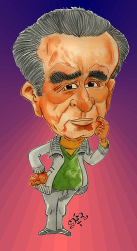 Cartoon: EMIL CIORAN (medium) by SOLER tagged caricatura,rumania,cioran