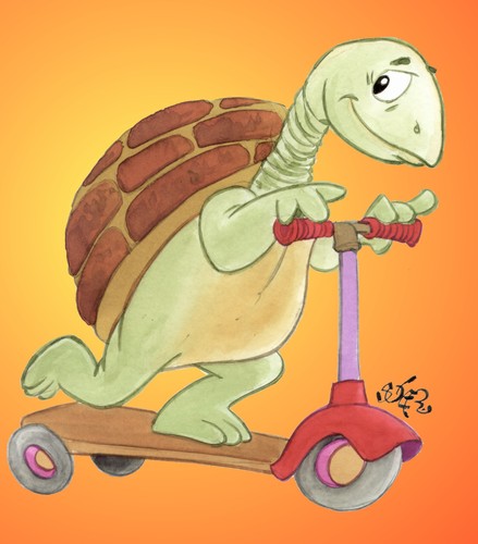 Cartoon: TORTUGA (medium) by SOLER tagged tortuga,infantil,cuento