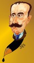 Cartoon: ION LUCA CARAGUIALE (small) by SOLER tagged escritor,rumania,libros