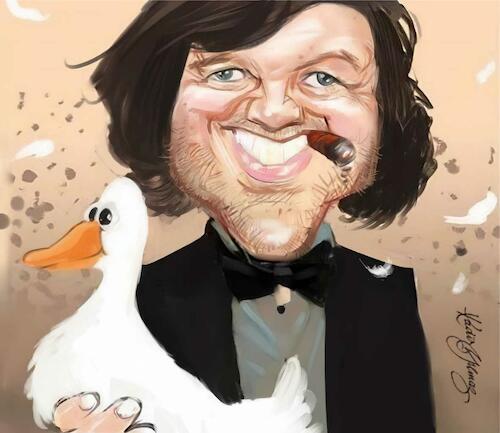 Cartoon: Emir Kusturica (medium) by kadiryilmaz tagged emir,kusturica,movie,director