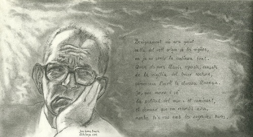 Cartoon: Espriu (medium) by catalantrader tagged poem