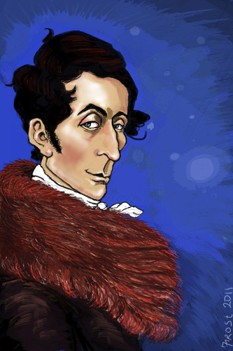 Cartoon: Carl Maria von Weber (medium) by frostyhut tagged german,composer,pianist,romantic,music,classical,weber