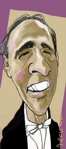 Cartoon: Claudio Abbado (medium) by frostyhut tagged italian,abbado,maestro,conductor,music,classical