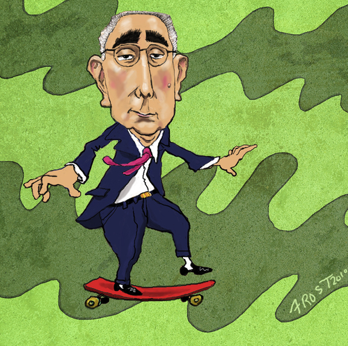 Cartoon: Comedian-economist Ben Stein (medium) by frostyhut tagged ferris,actor,bueller,ben,economist,stein,benstein