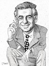 Cartoon: Leonard Bernstein (small) by frostyhut tagged bernstein leonardbernstein conductor american composer jewish westsidestory bernsteinmass