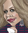 Cartoon: Renee Fleming (small) by frostyhut tagged opera diva renee fleming singer