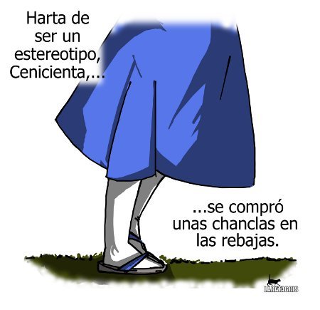 Cartoon: Cenicienta chancleteando (medium) by LaRataGris tagged rebajas,cenicienta