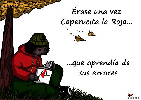 Cartoon: Lee analiza aprende. (medium) by LaRataGris tagged caperucita,la,roja,aprender