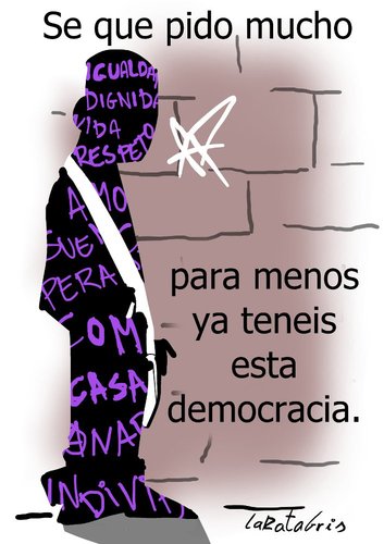 Cartoon: Mierdocracia (medium) by LaRataGris tagged democracia