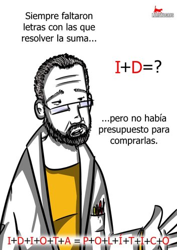 Cartoon: Presupuestos Perdidos (medium) by LaRataGris tagged laratagris,ciencia,presupuestos,politica