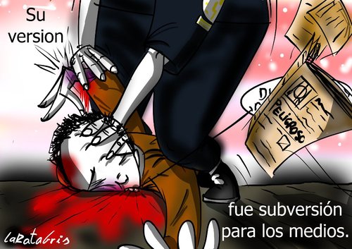 Cartoon: subversion (medium) by LaRataGris tagged libertad,de,expresion