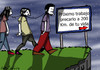 Cartoon: disponibilidad para viajar (small) by LaRataGris tagged trabajo