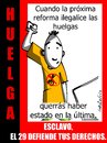 Cartoon: mientras podamos (small) by LaRataGris tagged huelga