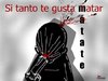Cartoon: silencia_te (small) by LaRataGris tagged suicidio