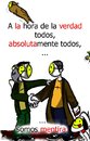 Cartoon: somos mentira (small) by LaRataGris tagged falsos