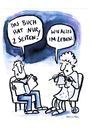 Cartoon: 2 Seiten (small) by Kossak tagged buch,lesen,beziehung,ehe,liebe,mann,frau