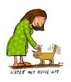 Cartoon: App (small) by Kossak tagged katze,cat,hund,dog,app,smartphone,handy,wedeln,haustier,pet