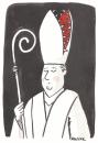 Cartoon: Bischof (small) by Kossak tagged bischof,bishop,religion,good,bad,evil,gut,böse,scheinheilig,moral,doppelmoral,rot,red,kirche,church,priester,katholisch