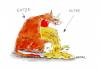 Cartoon: Katze-Kotze (small) by Kossak tagged katze,kotze,wortspiel,cat,puke